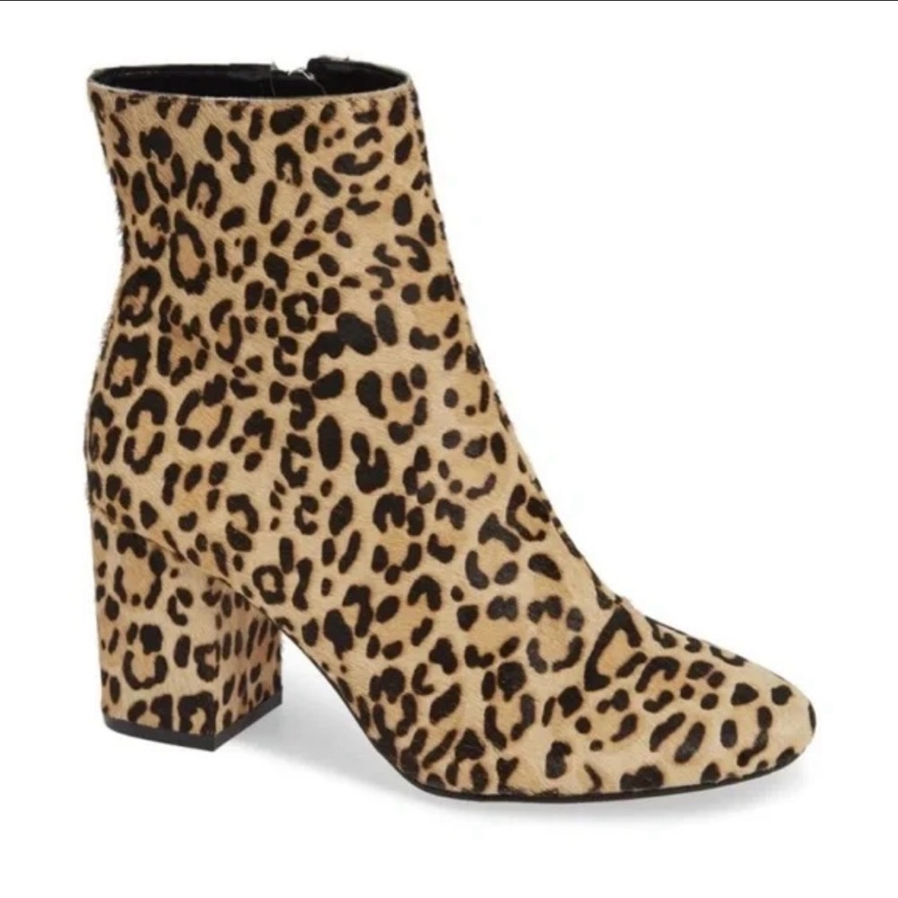 Halogen Leopard Print Heeled Boots